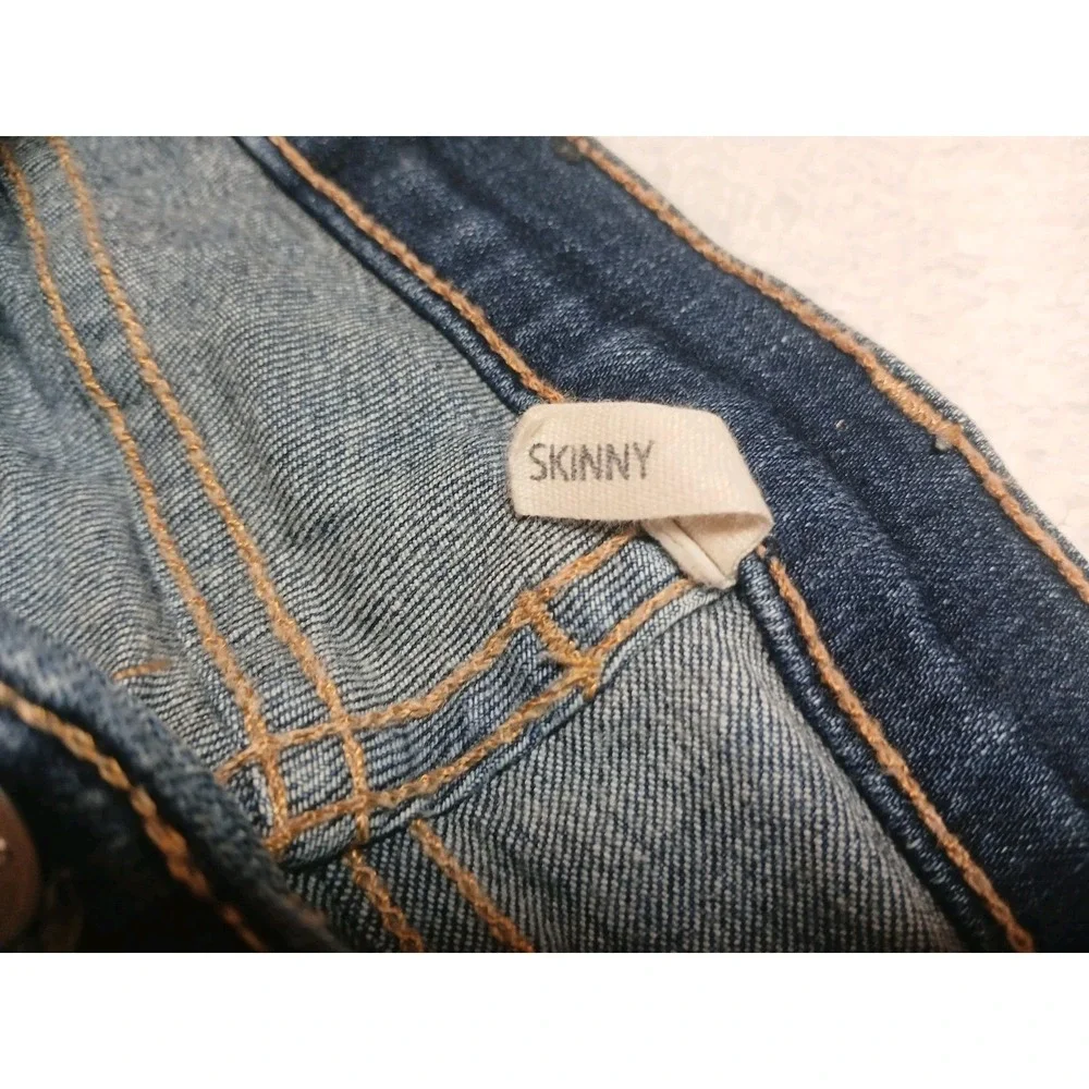 Rag & Bone‎ Skinny Jeans Womens Size 29 Blue Zip Fly USA Distressed Pants